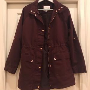 Burgundy Anorak Jacket Size S - Target